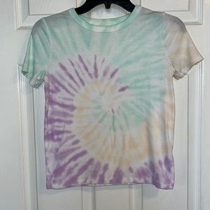 Juniors Tie-Dye Cropped T-Shirt